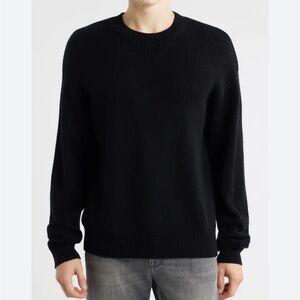 FRAME Mens NEW Elbow Patch Wool & Cashmere Crewneck Sweater Size Medium